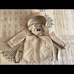 Zara baby trench coat with hood